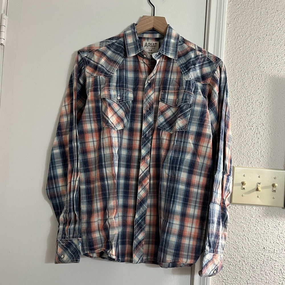 Ariat Plaid Button-Up Retro Fit Shirt